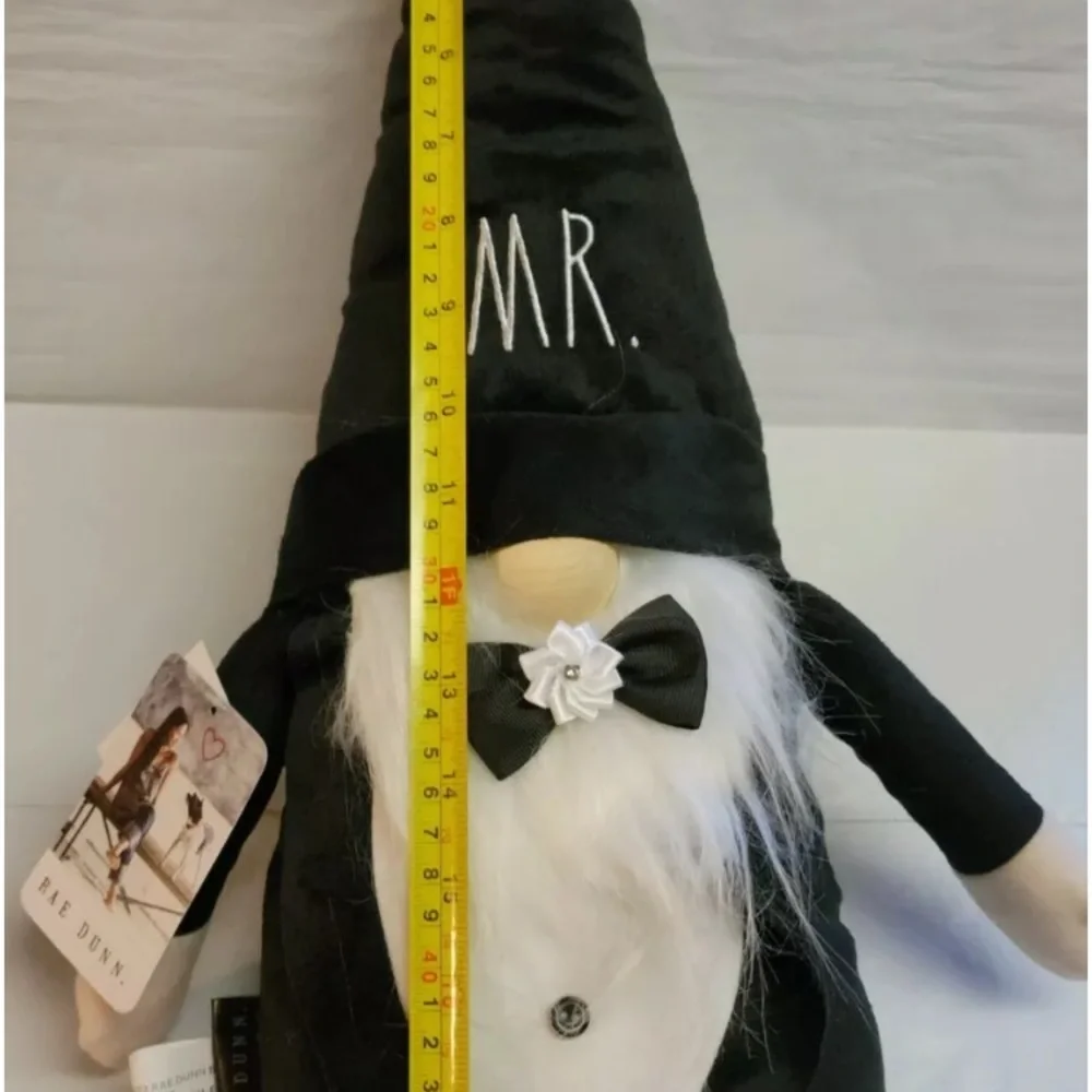 Rae Dunn Wedding Gnome Beanie Plush 20" Mr & Mrs Bride Groom Decoration Gift - Picture 3 of 8